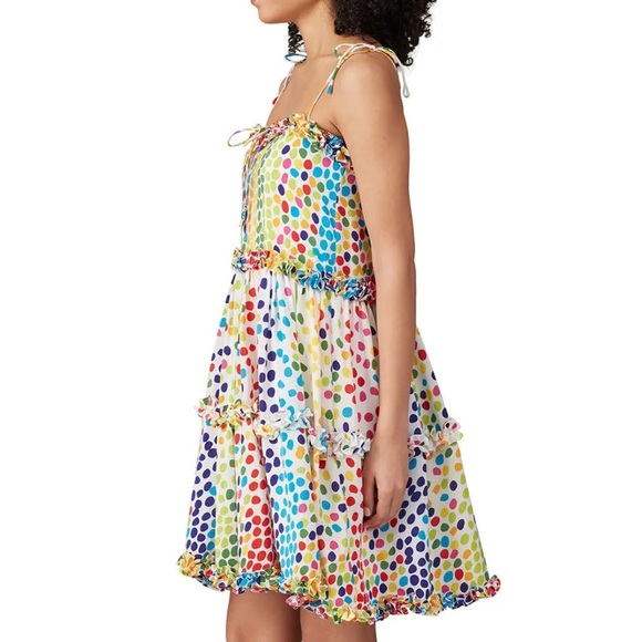 All Things Mochi Silk Polka Dot Blessica Dress - Picture 2 of 5